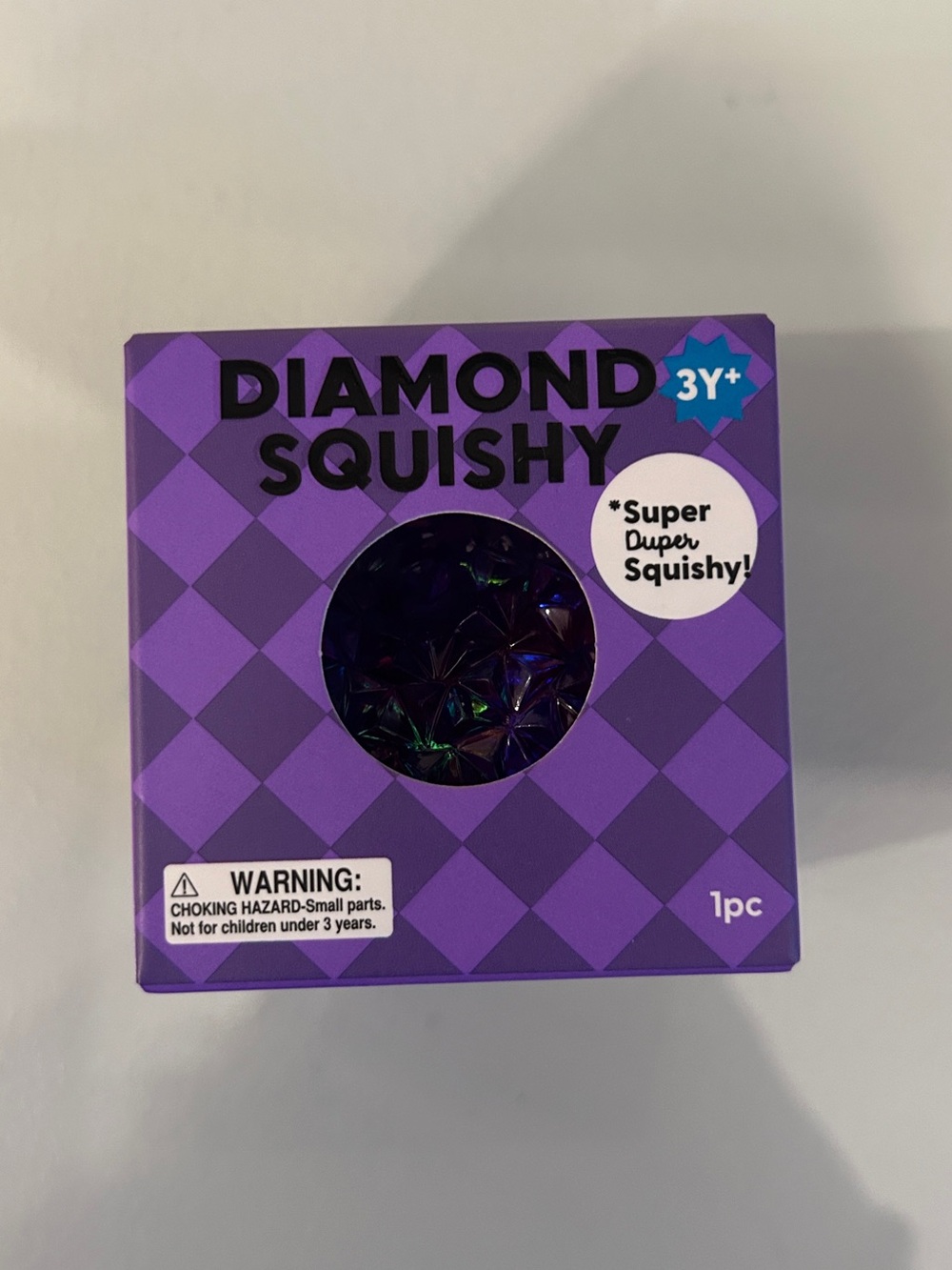 J’adore Diamond Squishy Purple Iridescent Toy